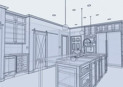 Adding dimension to the 3D rendering in East Cobb kitchen renovating