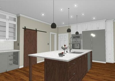 Another 3D model of the kitchen remodel in East Cobb