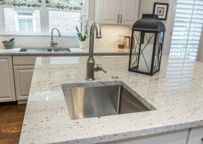 Island sink in East Cobb kitchen first floor remodeling project