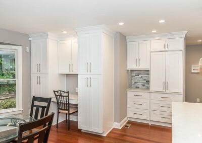 Expanded storage and work areas in Sandy Springs kitchen remodeling